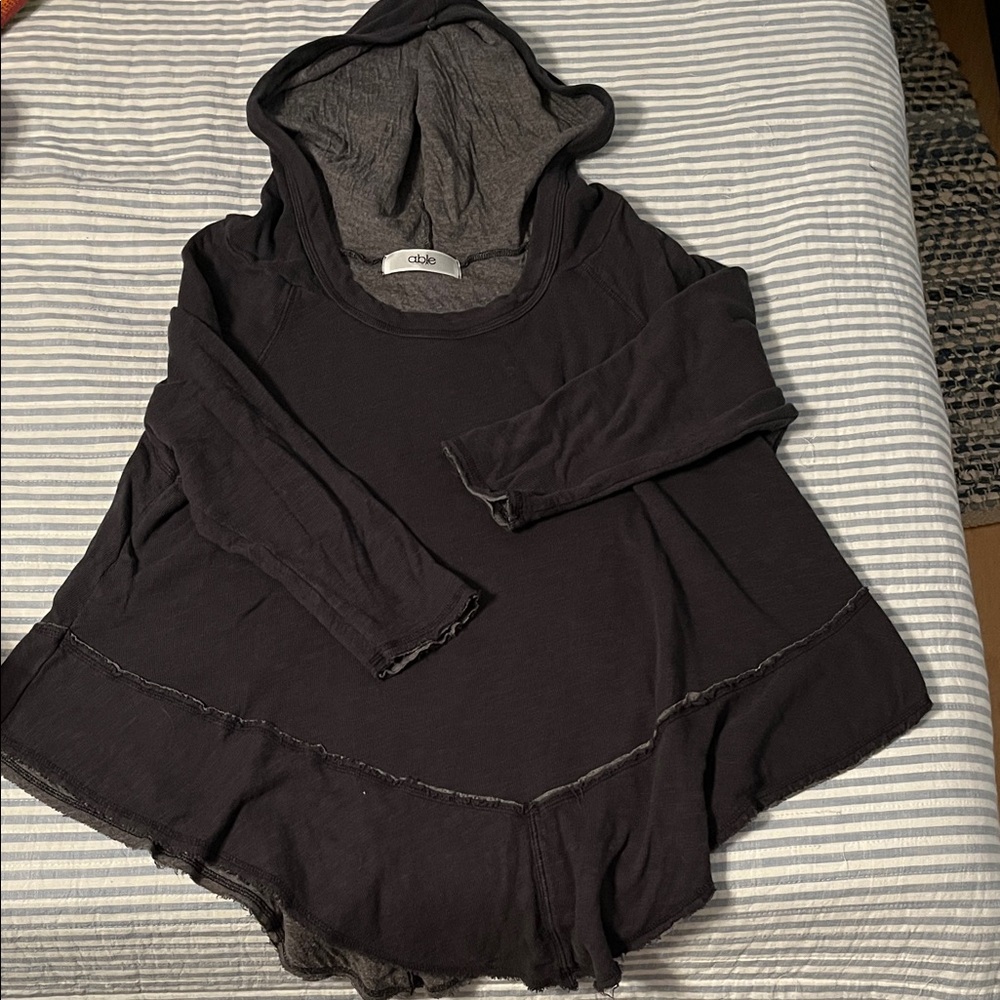 Able Charcoal Hooded Sweatshirt